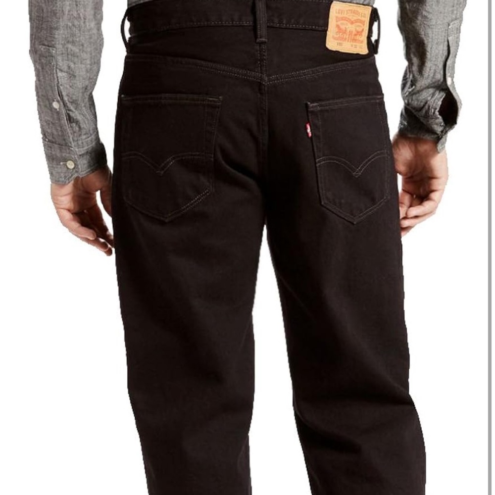 NWT Levi’s 550™ Black Relaxed Fit Mens Jeans Size 44X32 - Picture 7 of 9